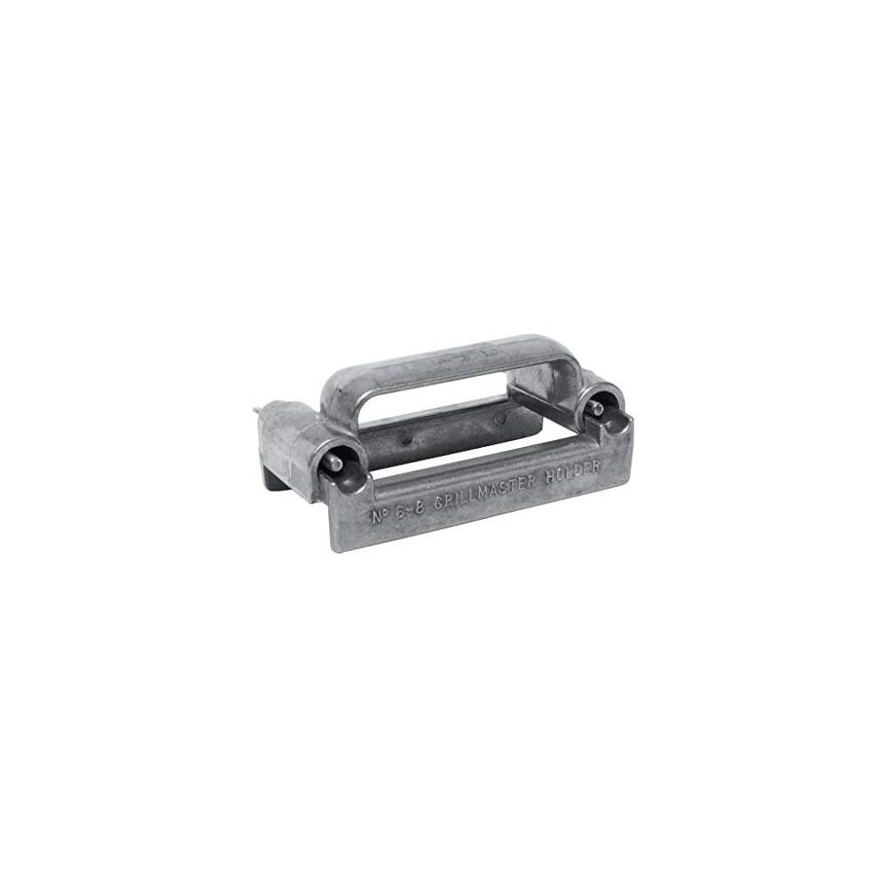 Grillmaster Grill Brick Holder by US Pumice, Made of Aluminum, Reusable Grill Stone Cleaning Brick Holder, Adjustable Clamps, Fits Multiple Sizes of Bricks, Avoid Burnt Hands, Work Safe, FMP 133-1189