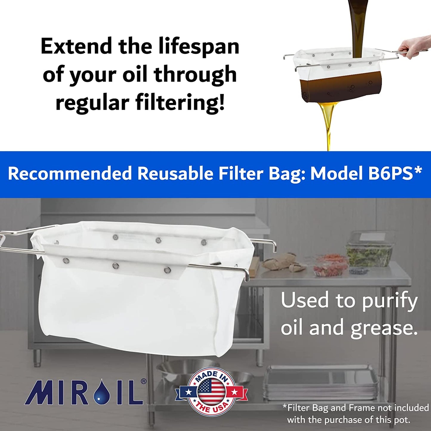 Miroil Grease Bucket / Filter Pot With Lid 02060 – 60L 7 Gallon