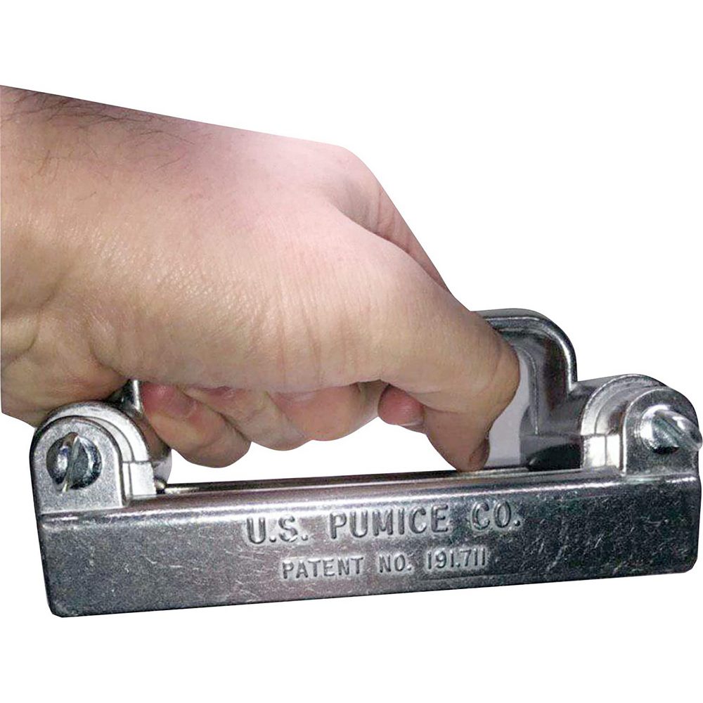 Grillmaster Grill Brick Holder by US Pumice, Made of Aluminum, Reusable Grill Stone Cleaning Brick Holder, Adjustable Clamps, Fits Multiple Sizes of Bricks, Avoid Burnt Hands, Work Safe, FMP 133-1189
