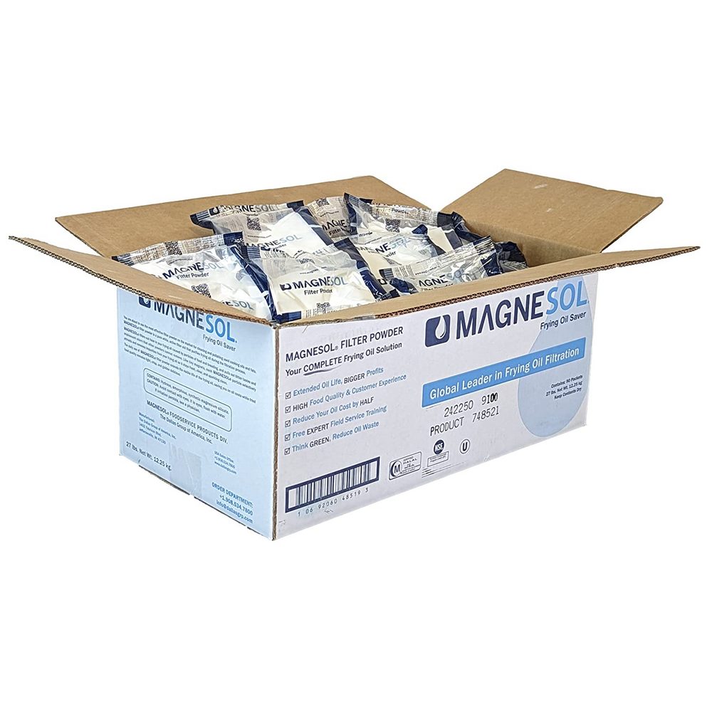 Magnesol Fryer Oil Filter Powder – 90 x 4.8 oz Portion Sachets
