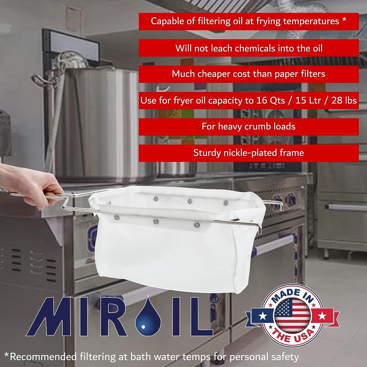 Miroil EZ Flow Filter Assembly B6PS/02852 – With RB6PS Filter Bag