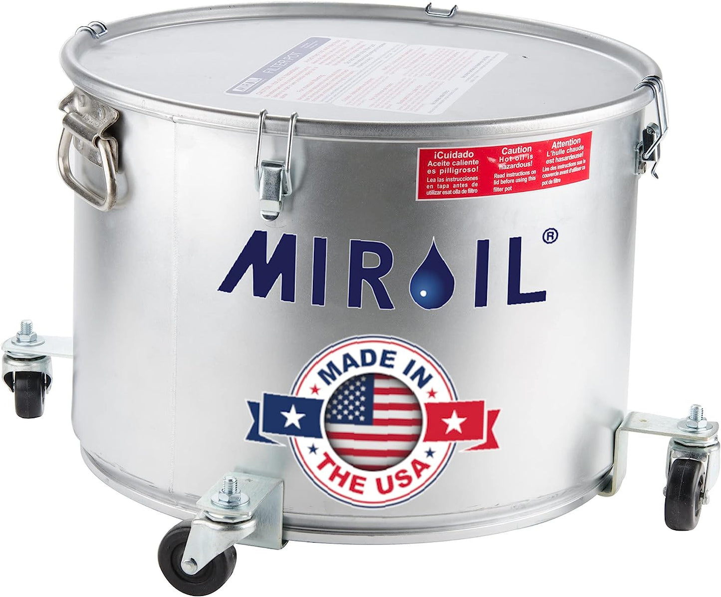 MirOil Filter Pot / Grease Bucket with Mobile Base – 60LC 7 Gallon