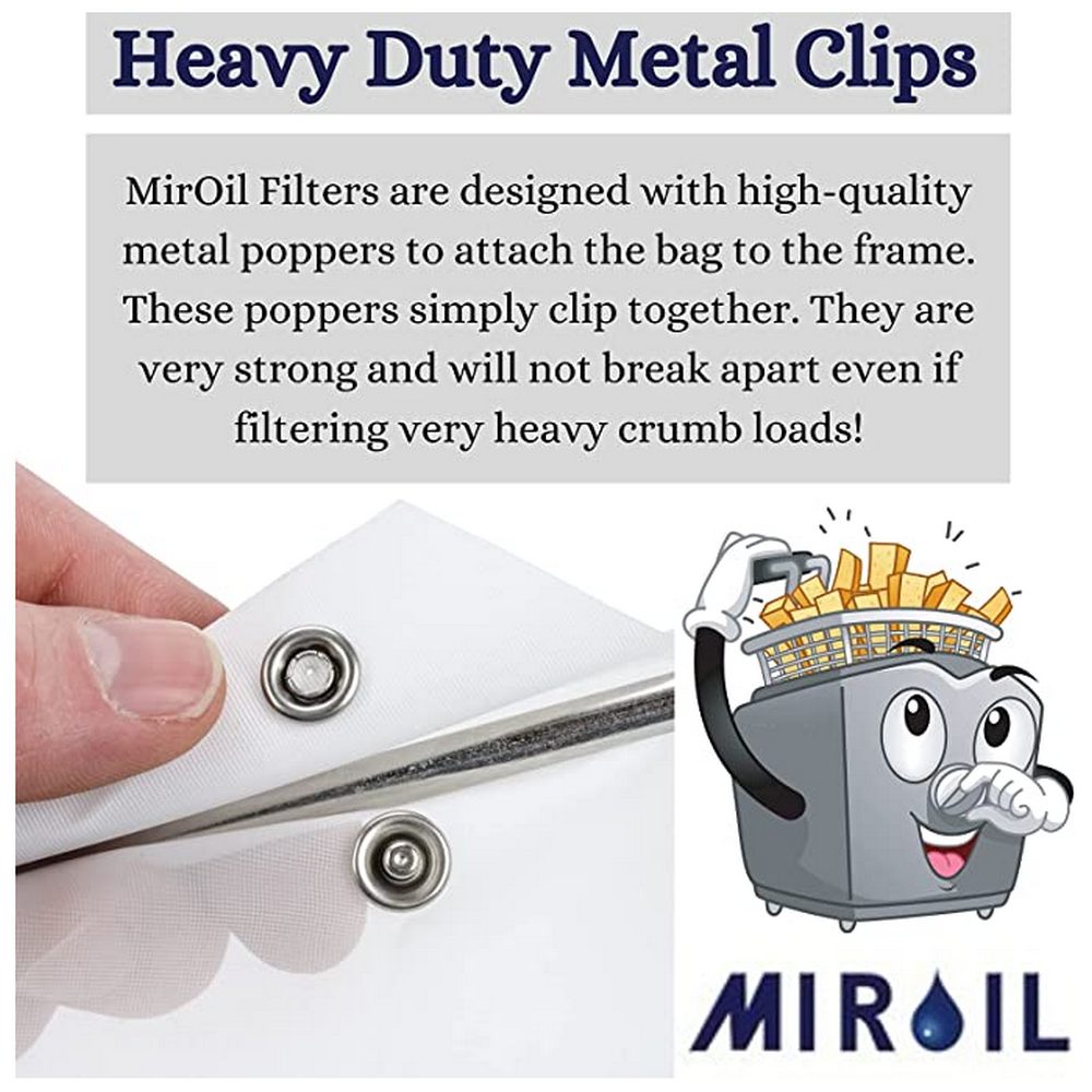 MirOil 02742 Combination CONE2B Filter Bag with D Size Frame