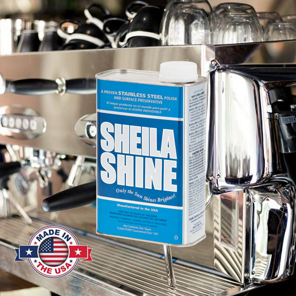 Sheila Shine Stainless Steel Cleaner & Polish – 12x 1 qt Liquid