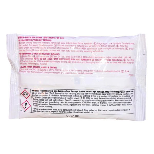 Stera-Sheen Red Label Boil Out Fryer Cleaner – 24x 6oz Packets