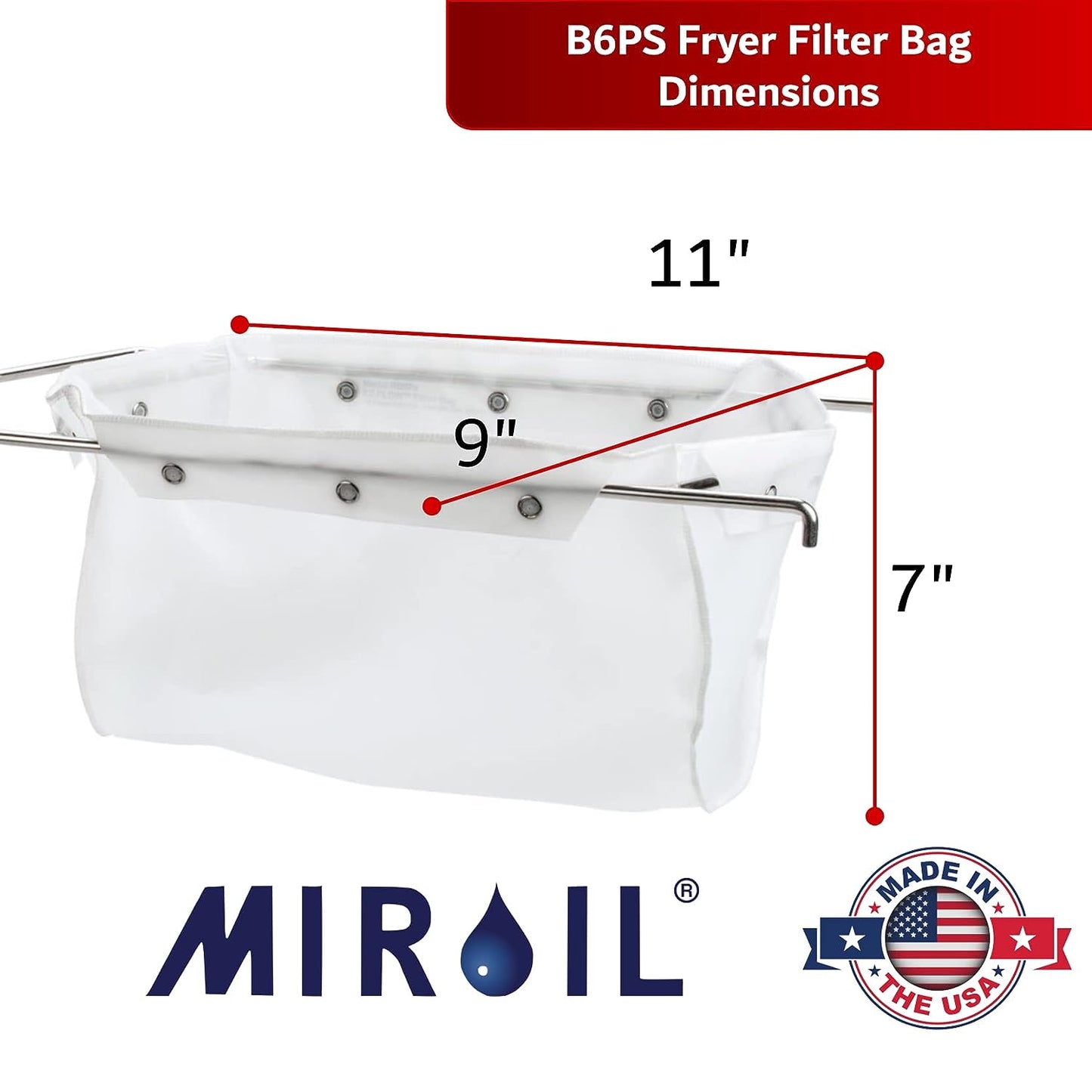 Miroil EZ Flow Filter Assembly B6PS/02852 – With RB6PS Filter Bag