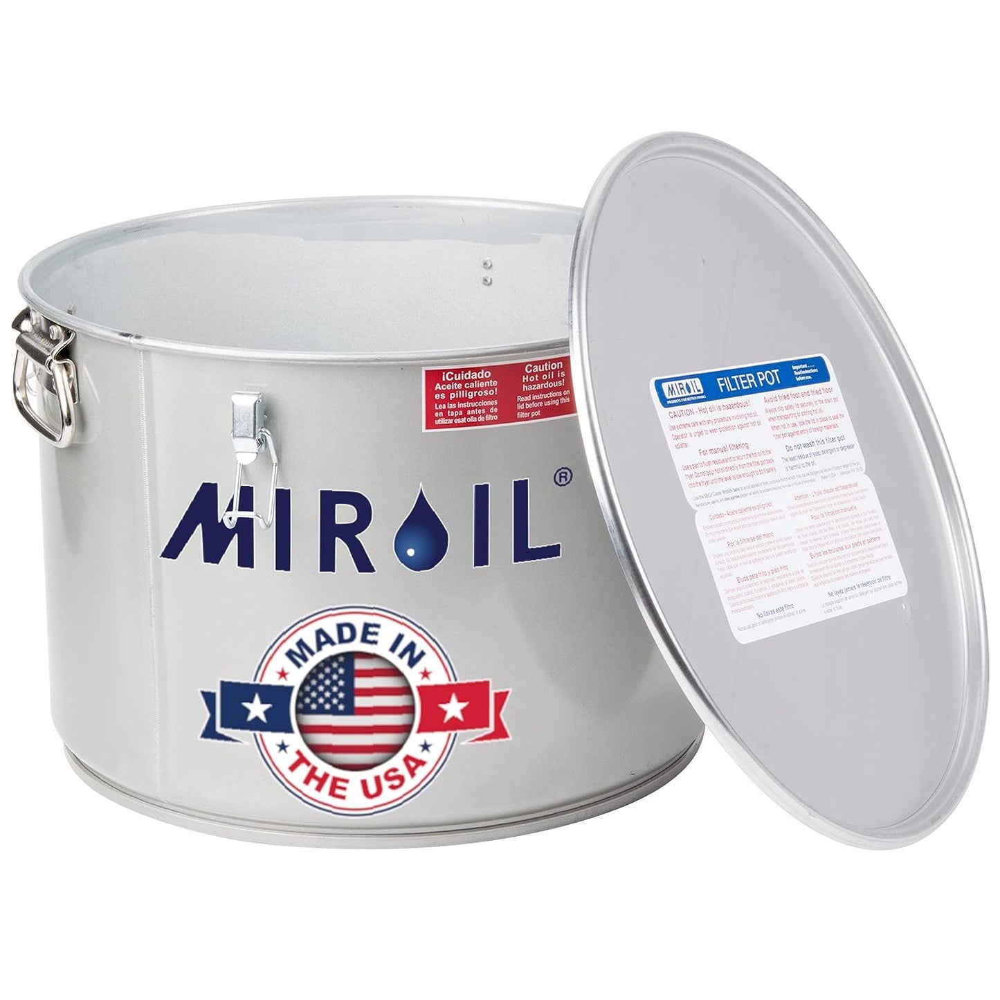 Miroil Grease Bucket / Filter Pot With Lid 02060 – 60L 7 Gallon