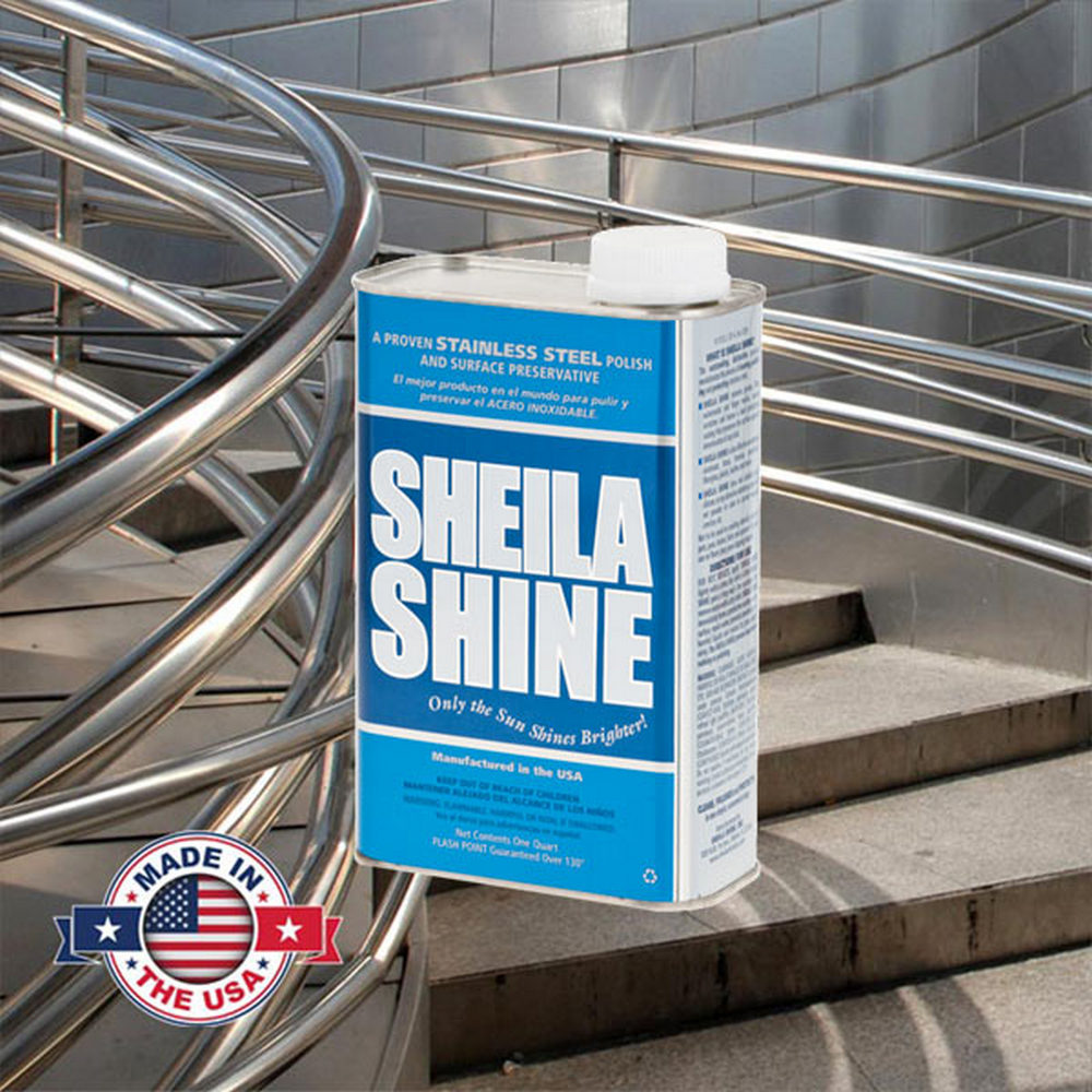 Sheila Shine Stainless Steel Cleaner & Polish – 12x 1 qt Liquid