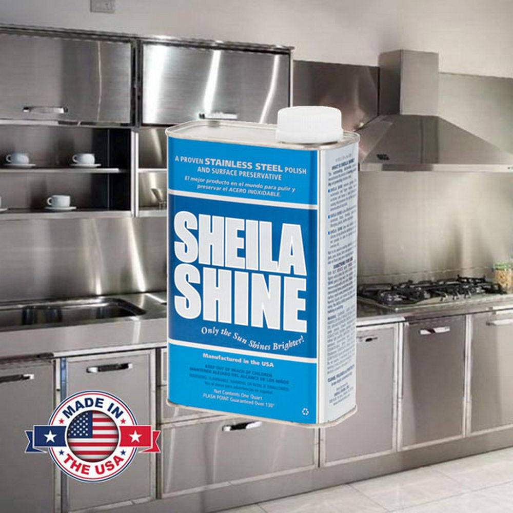 Sheila Shine Stainless Steel Cleaner & Polish – 1x 1 qt Liquid