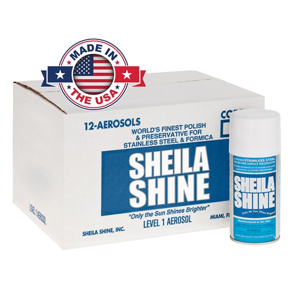 Sheila Shine Stainless Steel Cleaner & Polish – 12x 10 oz Aerosol